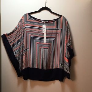 Trina Turk NWT 100% silk kimono sleeve